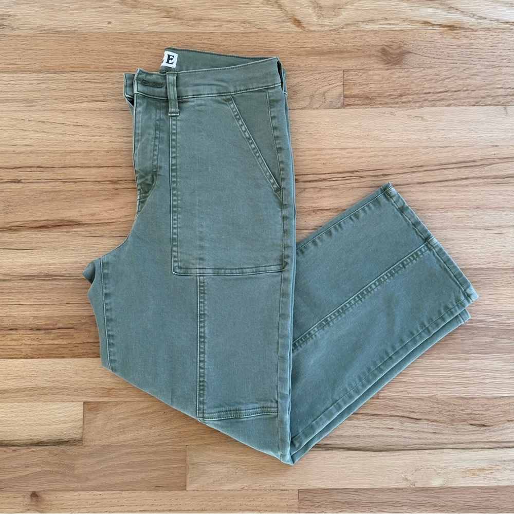 Daze Denim The Sunday Utility High Rise Flare Crop Pant